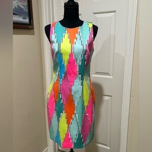 CeCe ABSTRACT, VERSATILE OCCASION, PASTEL DRESS SIZE 6